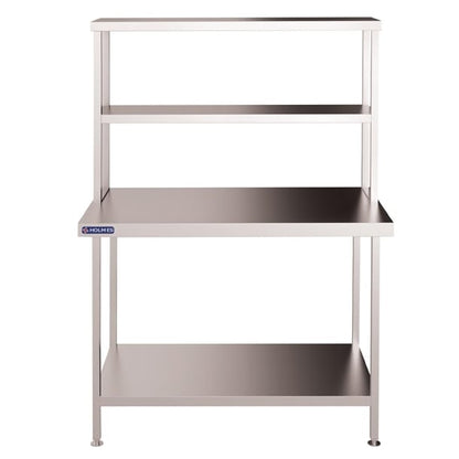 Vogue Stainless Steel Wall Table Welded with Double Gantry 650(D)mm p_fc456