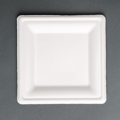 Fiesta Compostable Bagasse Square Plates (50 Pack) p_fc518