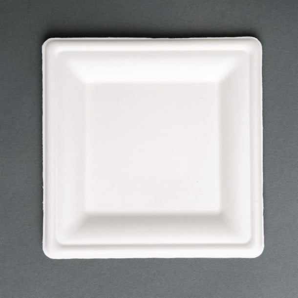 Fiesta Compostable Bagasse Square Plates (50 Pack) p_fc518