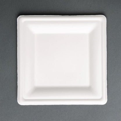 Fiesta Compostable Bagasse Square Plates (50 Pack) p_fc518