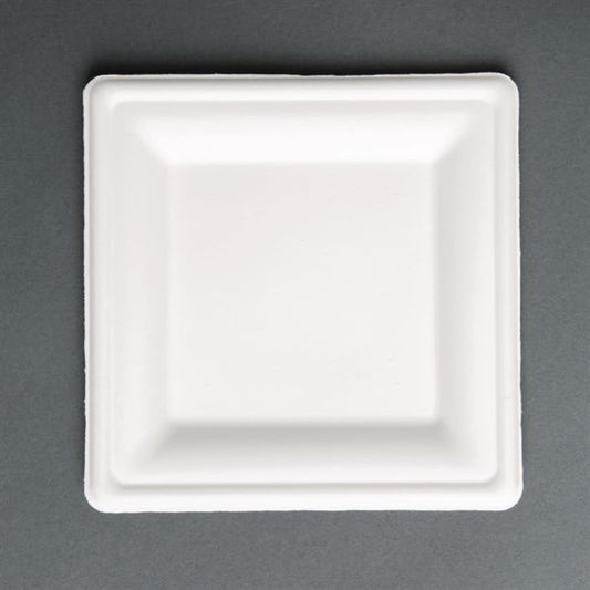 Fiesta Compostable Bagasse Square Plates (50 Pack) p_fc518