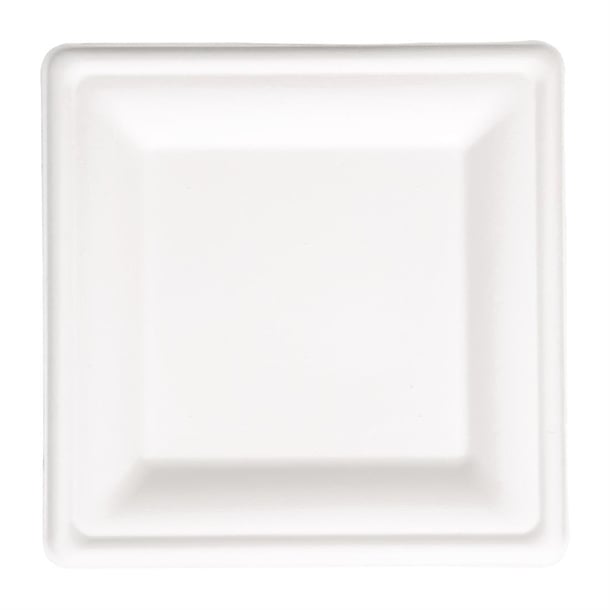 Fiesta Compostable Bagasse Square Plates (50 Pack) p_fc518