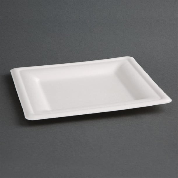Fiesta Compostable Bagasse Square Plates (50 Pack) p_fc518