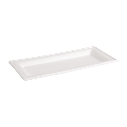 Fiesta Compostable Bagasse Rectangular Plates 258mm (50 Pack) fc539