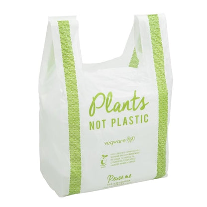 Vegware Compostable PLA Carrier Bags Medium (500 Pack) fc892