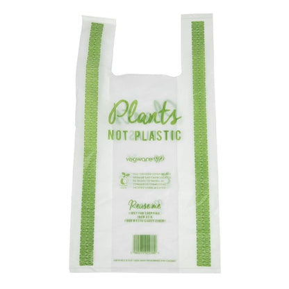 Vegware Compostable PLA Carrier Bags Medium (500 Pack) fc892