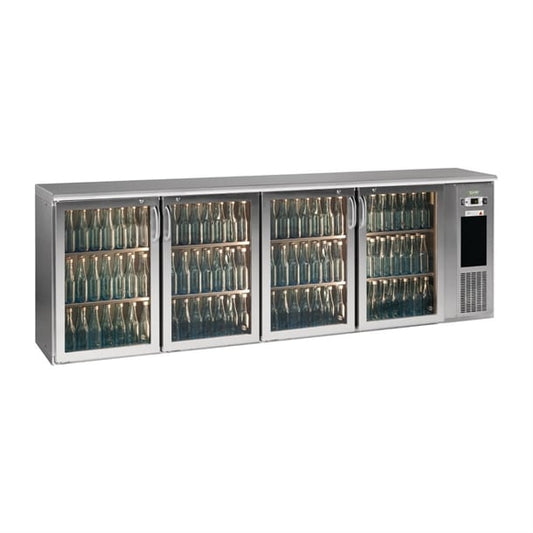 Gamko E3 Bottle Cooler 4 Hinged Glass Doors Stainless Steel 728Ltr fd031