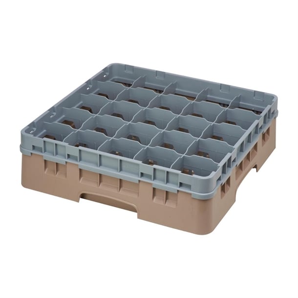 Cambro Camrack Beige 25 Compartments Max Glass Height 114mm fd070