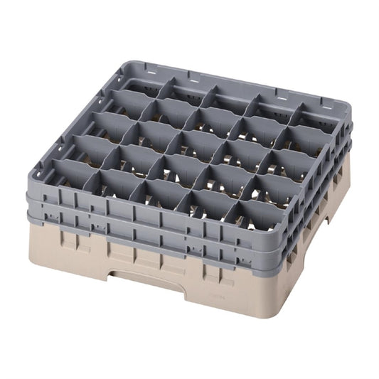 Cambro Camrack Beige 25 Compartments Max Glass Height 155mm fd071