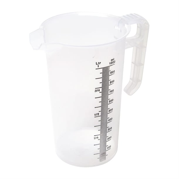 Pro-Measures Polypropylene Measuring Jug 1Ltr fd326