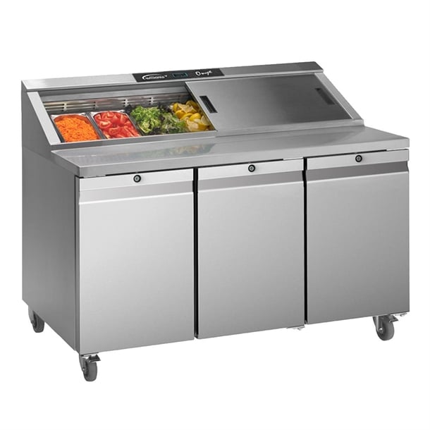 Williams Onyx 3 Door Refrigerated Prep Counter 616Ltr CPC3-SS fd367