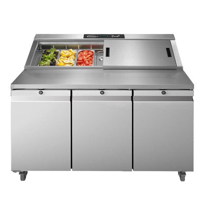 Williams Onyx 3 Door Refrigerated Prep Counter 616Ltr CPC3-SS fd367