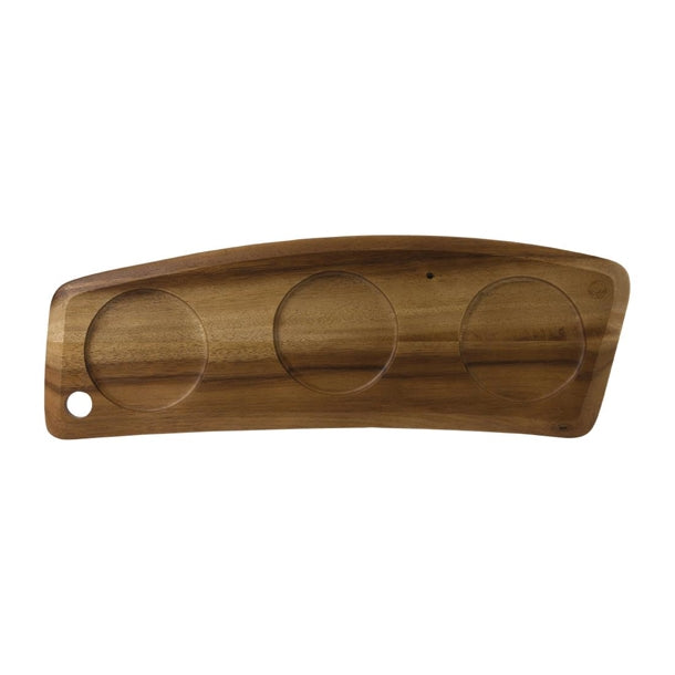 Churchill Alchemy Wood Large Geo Deli Board 457x152mm (4 Pack) fd800