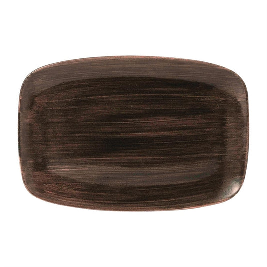 Churchill Stonecast Patina Oblong Plates Iron Black 343x235mm (6 Pack) fd815