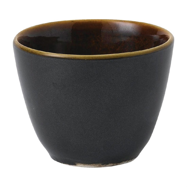 Churchill Super Vitrified Nourish Black Onyx Two Tone Chip Mugs 291ml (12 Pack) fd816