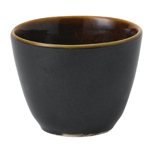 Churchill Super Vitrified Nourish Black Onyx Two Tone Chip Mugs 291ml (12 Pack) fd816