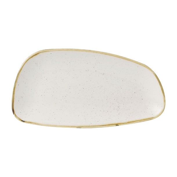 Churchill Stonecast Oval Plates Barley White 300x146mm (12 Pack) fd841