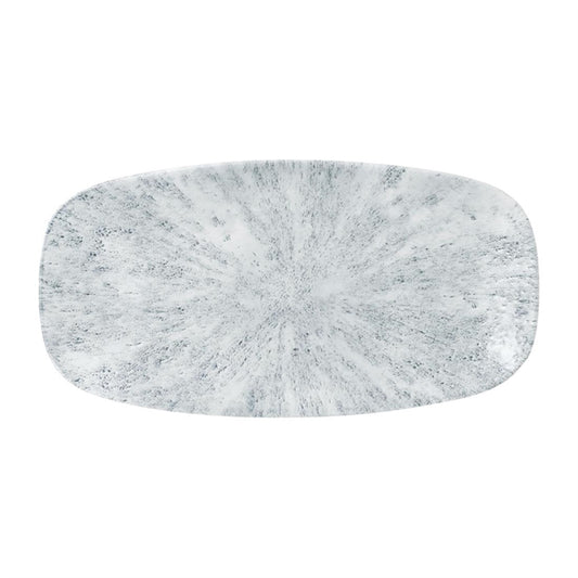 Churchill Stone Oblong Plates Pearl Grey 298x152mm (12 Pack) fd894