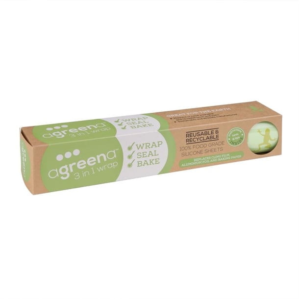 Agreena Three-In-One Reusable Food Wraps 200x200mm and 300x300mm (4 Pack) fd934