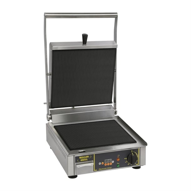 Roller Grill Premium VC R Single Ribbed Contact Grill fe144