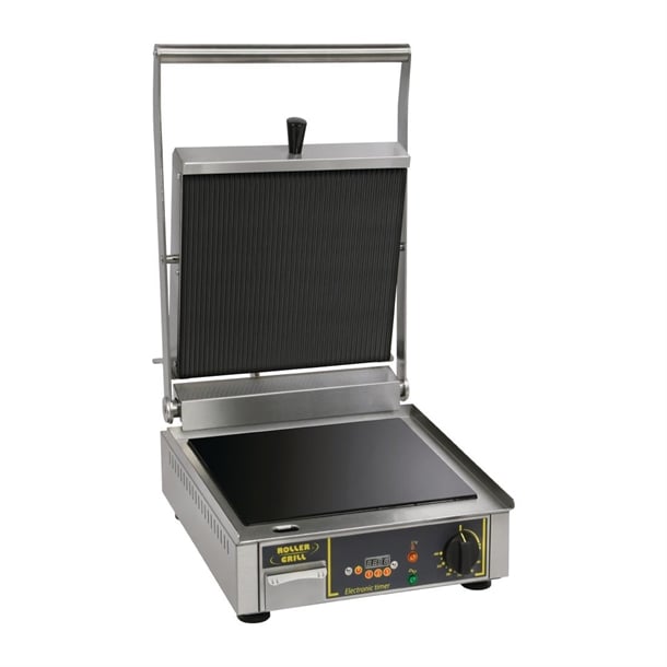 Roller Grill Premium VC L Single Ribbed Contact Grill fe145