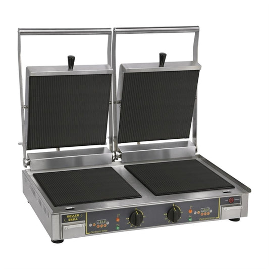 Roller Grill Premium VC DR Double Ribbed Contact Grill fe147