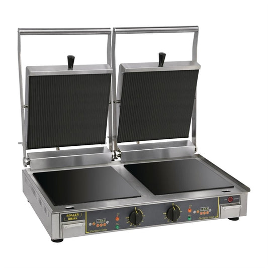 Roller Grill Premium VC DL Double Ribbed Contact Grill fe148