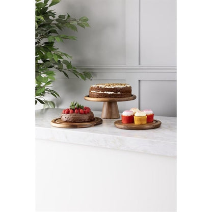 Olympia Round Acacia Wood Board for HW798 200mm Dome 246x20mm hx397