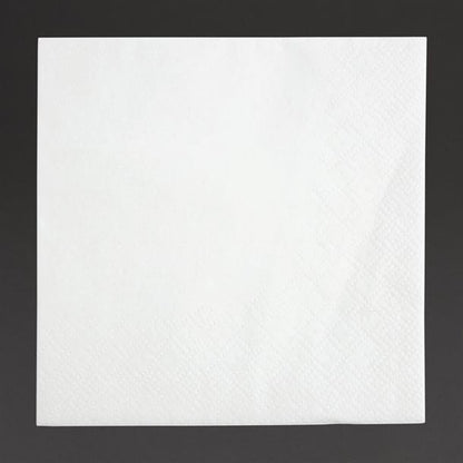 Fiesta Recyclable Cocktail Napkin White 24x24cm 2ply 1/4 Fold (4000 Pack) fe216