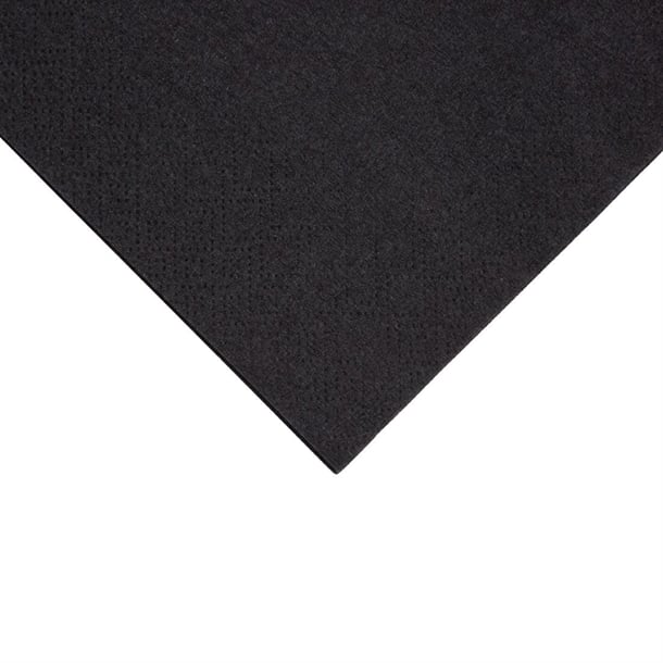 Fiesta Recyclable Cocktail Napkin Black 24x24cm 2ply 1/4 Fold (4000 Pack) fe218