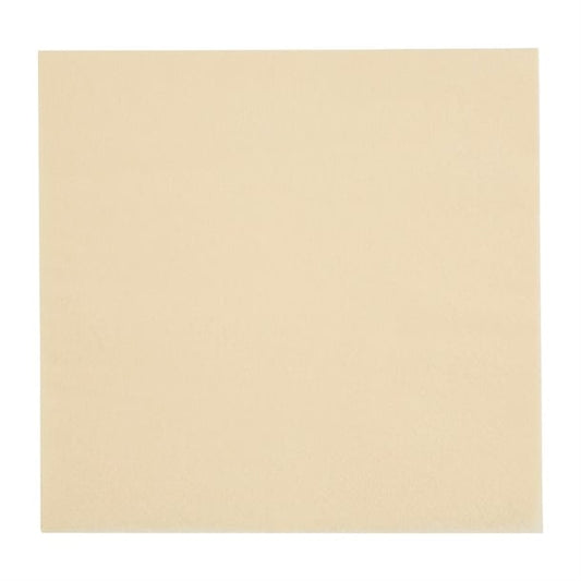 Fiesta Recyclable Lunch Napkin Cream 33x33cm 2ply 1/4 Fold (2000 Pack) fe220