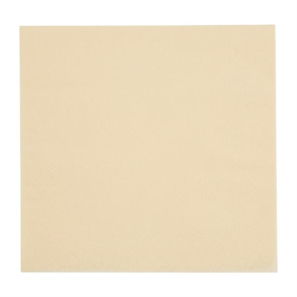 Fiesta Recyclable Lunch Napkin Cream 33x33cm 2ply 1/4 Fold (2000 Pack) fe220