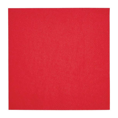 Fiesta Recyclable Lunch Napkin Red 33x33cm 2ply 1/4 Fold (2000 Pack) fe222
