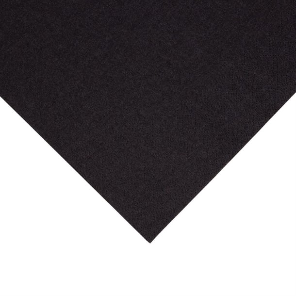 Fiesta Recyclable Lunch Napkin Black 33x33cm 2ply 1/4 Fold (2000 Pack) fe225