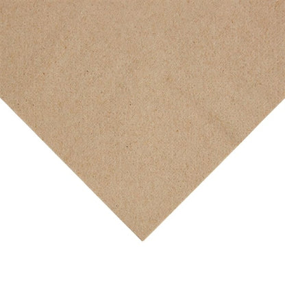 Fiesta Recyclable Recycled Lunch Napkin Kraft 33x33cm 2ply 1/4 Fold (2000 Pack) fe226