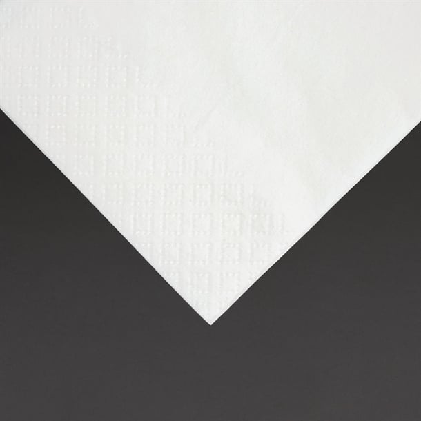Fiesta Recyclable Lunch Napkin White 330x330mm 2ply 1/8 Fold (2000 Pack) fe227