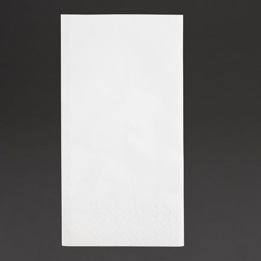 Fiesta Recyclable Lunch Napkin White 330x330mm 2ply 1/8 Fold (2000 Pack) fe227