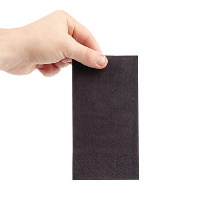 Fiesta Recyclable Lunch Napkin Black 33x33cm 2ply 1/8 Fold (2000 Pack) fe233