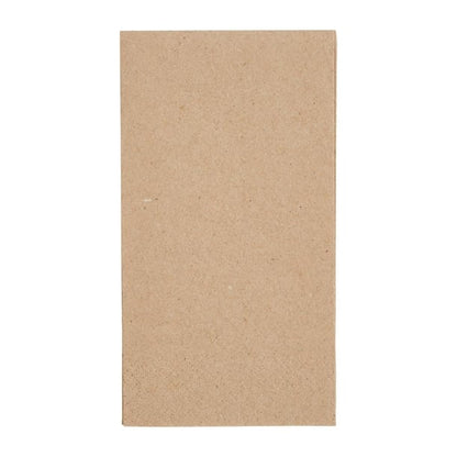 Fiesta Recyclable Recycled Lunch Napkin Kraft 33x33cm 2ply 1/8 Fold (2000 Pack) fe234