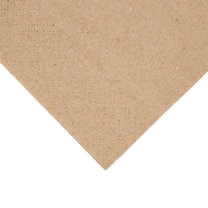 Fiesta Recyclable Recycled Lunch Napkin Kraft 33x33cm 2ply 1/8 Fold (2000 Pack) fe234