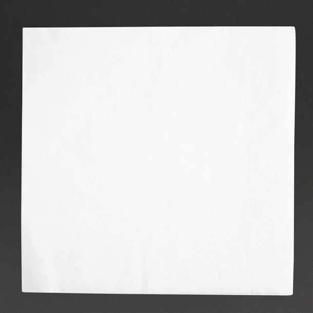 Fiesta Recyclable Dinner Napkin White 40x40cm 2ply 1/4 Fold (2000 Pack) fe235