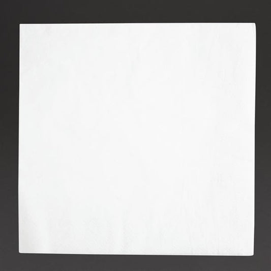 Fiesta Recyclable Dinner Napkin White 40x40cm 2ply 1/4 Fold (2000 Pack) fe235