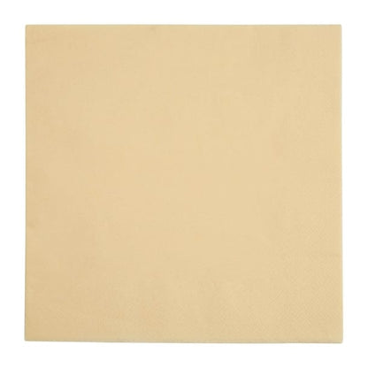 Fiesta Recyclable Dinner Napkin Cream 40x40cm 2ply 1/4 Fold (2000 Pack) fe236