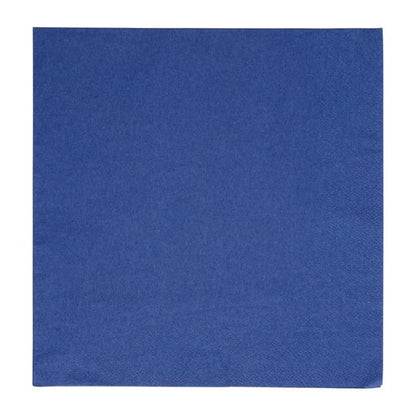 Fiesta Recyclable Dinner Napkin Dark Blue 40x40cm 2ply 1/4 Fold (2000 Pack) fe240