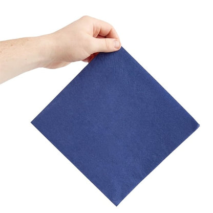 Fiesta Recyclable Dinner Napkin Dark Blue 40x40cm 2ply 1/4 Fold (2000 Pack) fe240