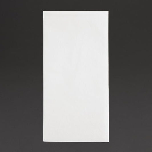Fiesta Recyclable Dinner Napkin White 40x40cm 2ply 1/8 Fold (2000 Pack) fe243