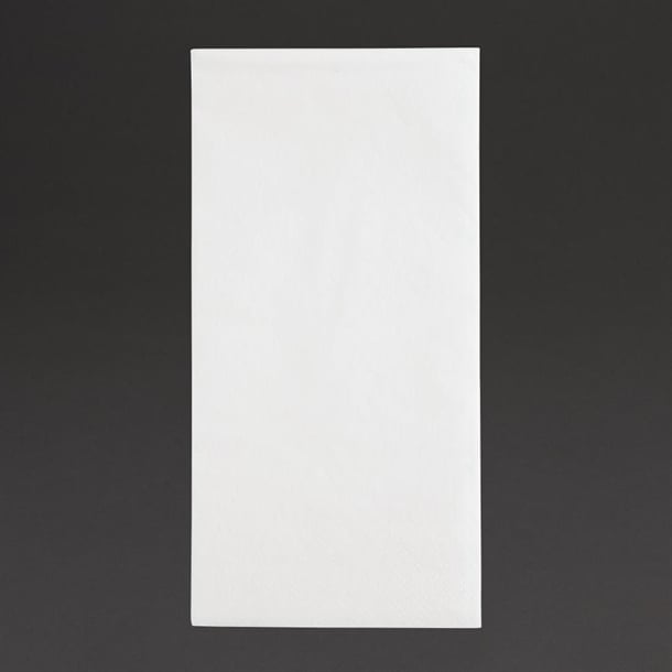 Fiesta Recyclable Dinner Napkin White 40x40cm 2ply 1/8 Fold (2000 Pack) fe243