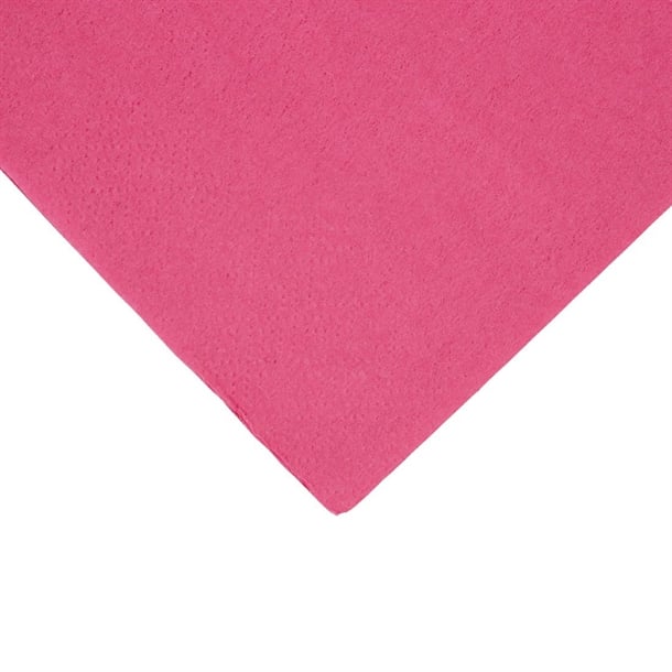Fiesta Recyclable Dinner Napkin Pink 40x40cm 2ply 1/8 Fold (2000 Pack) fe246