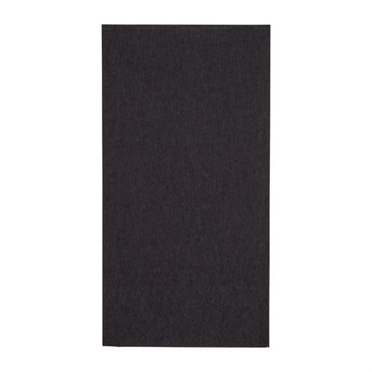 Fiesta Recyclable Dinner Napkin Black 40x40cm 2ply 1/8 Fold (2000 Pack) fe249