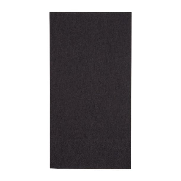 Fiesta Recyclable Dinner Napkin Black 40x40cm 2ply 1/8 Fold (2000 Pack) fe249